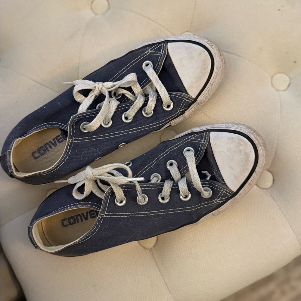 Converse Navy Blue Sneakers with White Accents